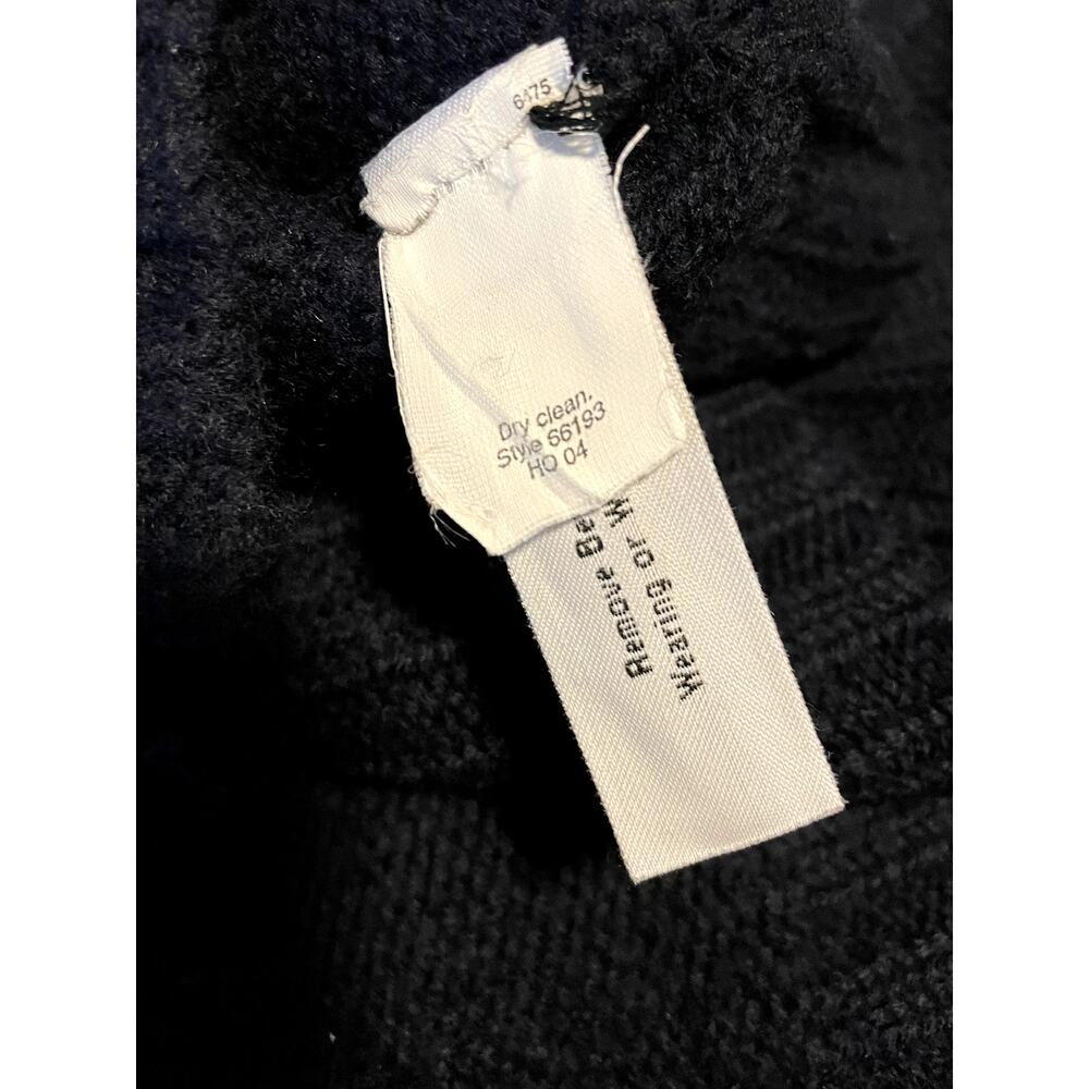Vintage J. Crew Navy Wool Polo Sweater Size M - Picture 12 of 15